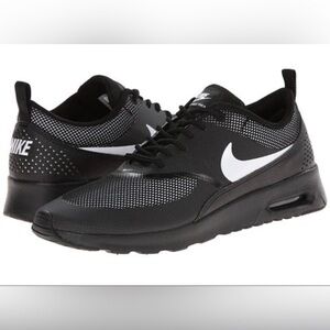 Nike Black Sneakers with Mesh Upper and Nike Air Logo